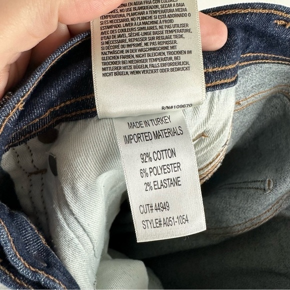 Agolde Phase Dark Wash Roxanne Super High Rise Skinny Jeans Size 26 - Picture 7 of 7